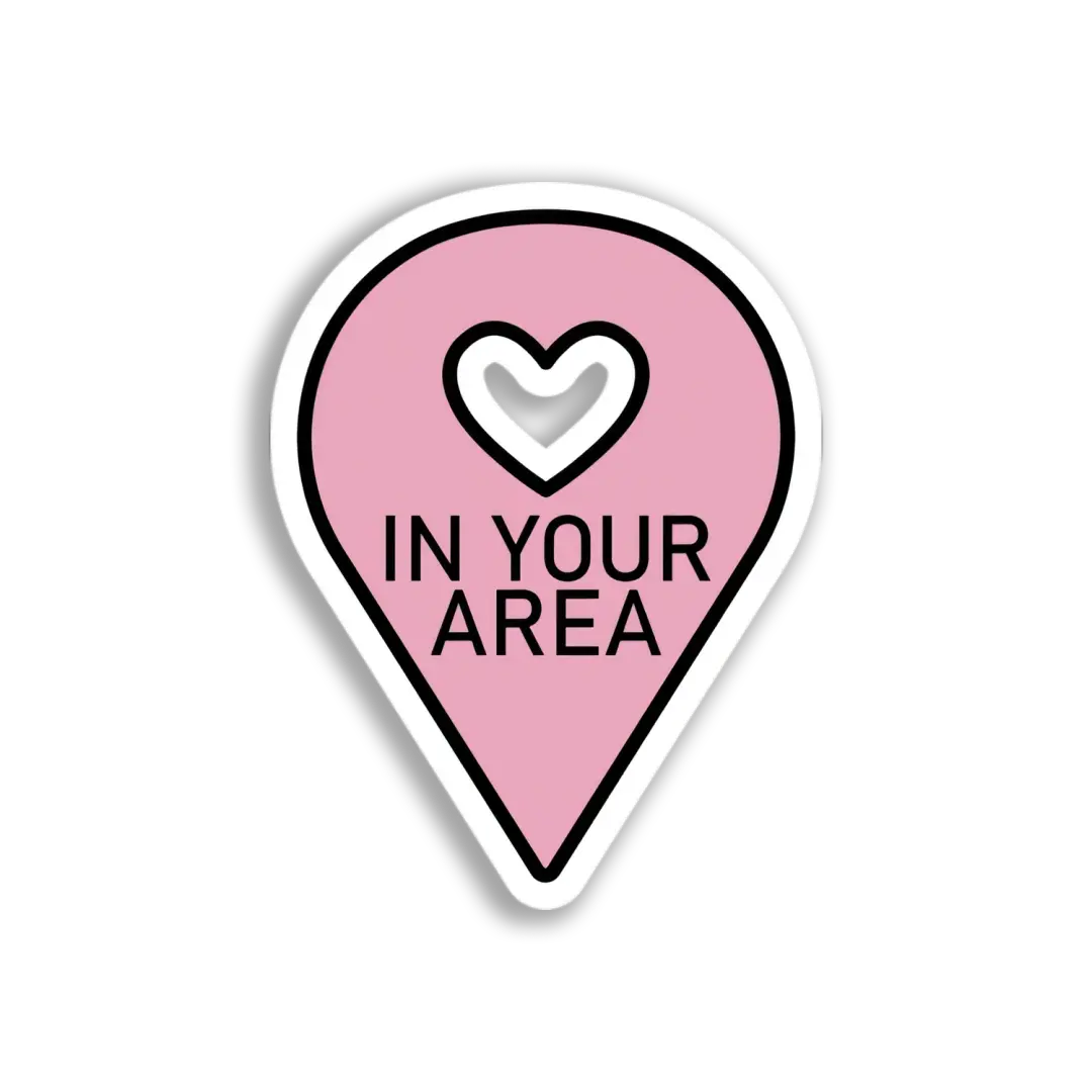 Local Heart Location Sticker