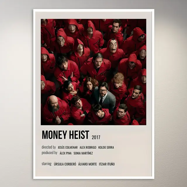 ملصق فني Money Heist | ملصق فني لبرنامج تلفزيوني