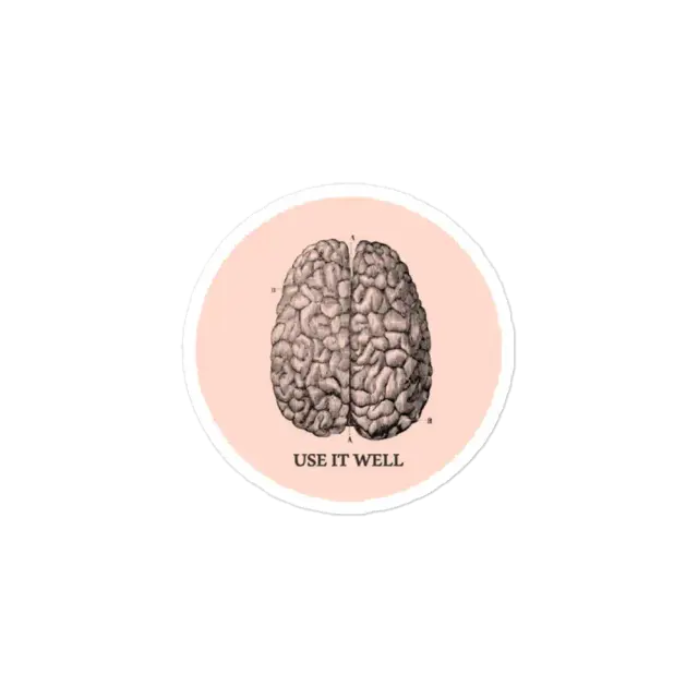 Pegatina Úsalo bien - Cerebro