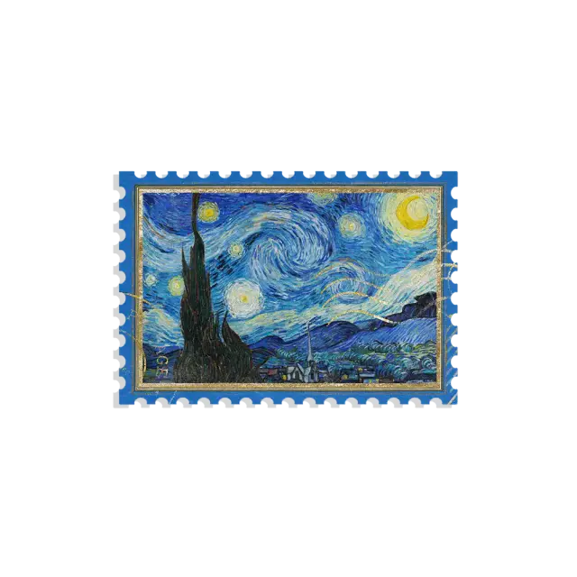 Sternennacht Briefmarke
