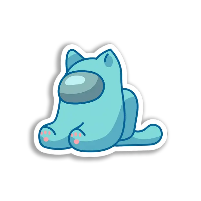 Among Us Katze Sticker