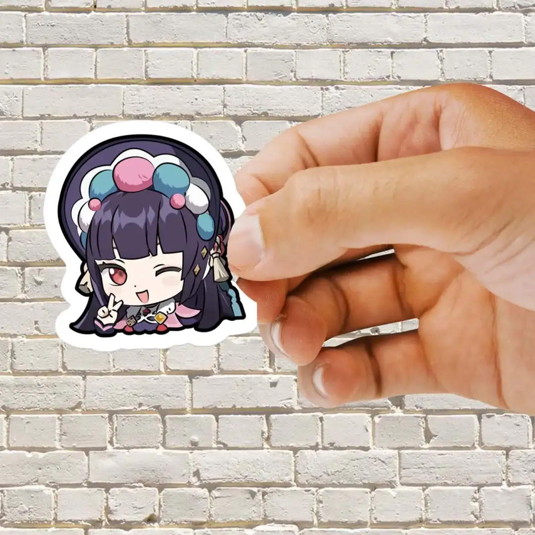 Genshin Impact Yun Jin Shows V Sign Sticker