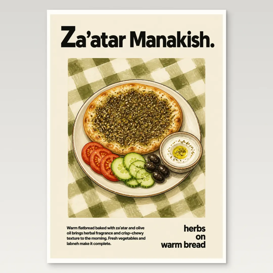 Za'atar Manakish Poster