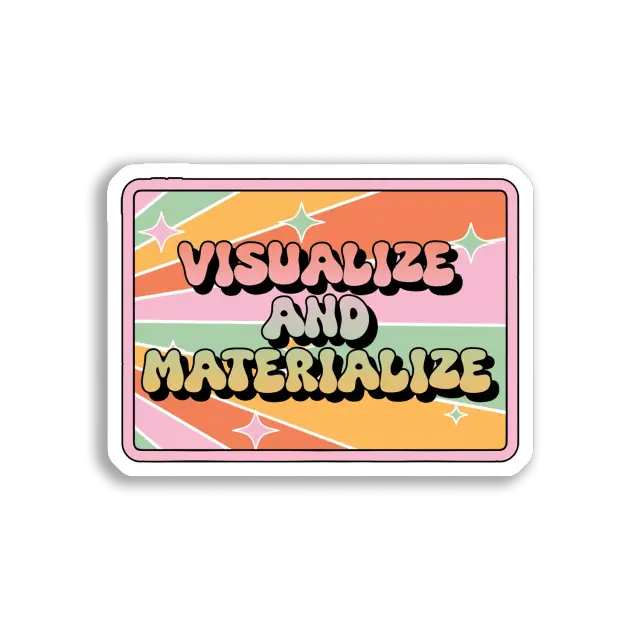 Visualisieren und manifestieren Sticker