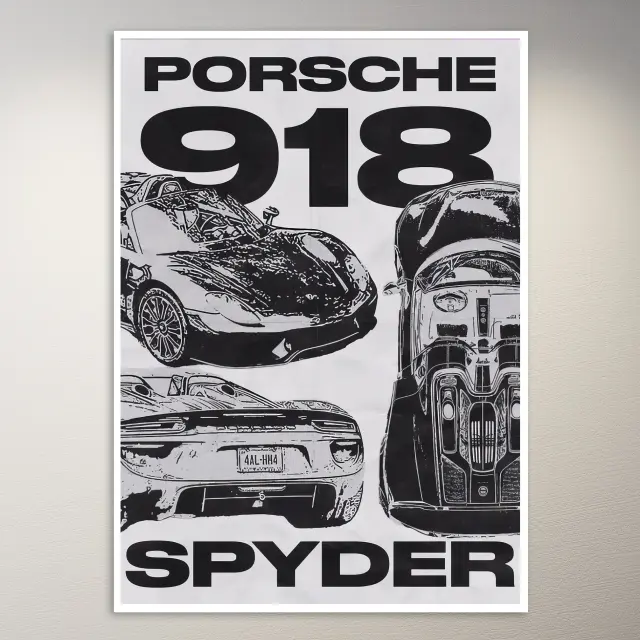 Porsche 918 Spyder Poster