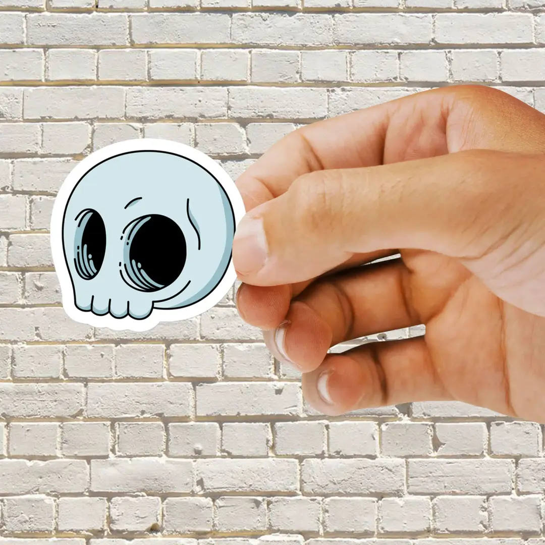 Cartoon-Totenkopf Sticker