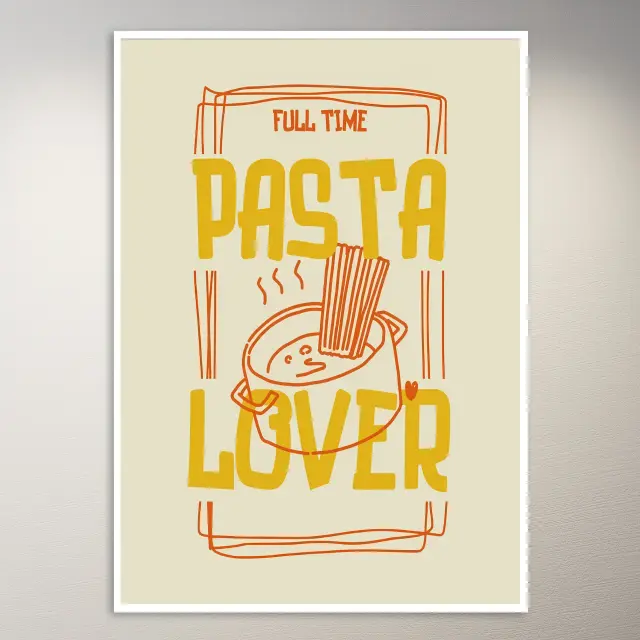 Vollzeit-Pasta-Liebhaber Poster