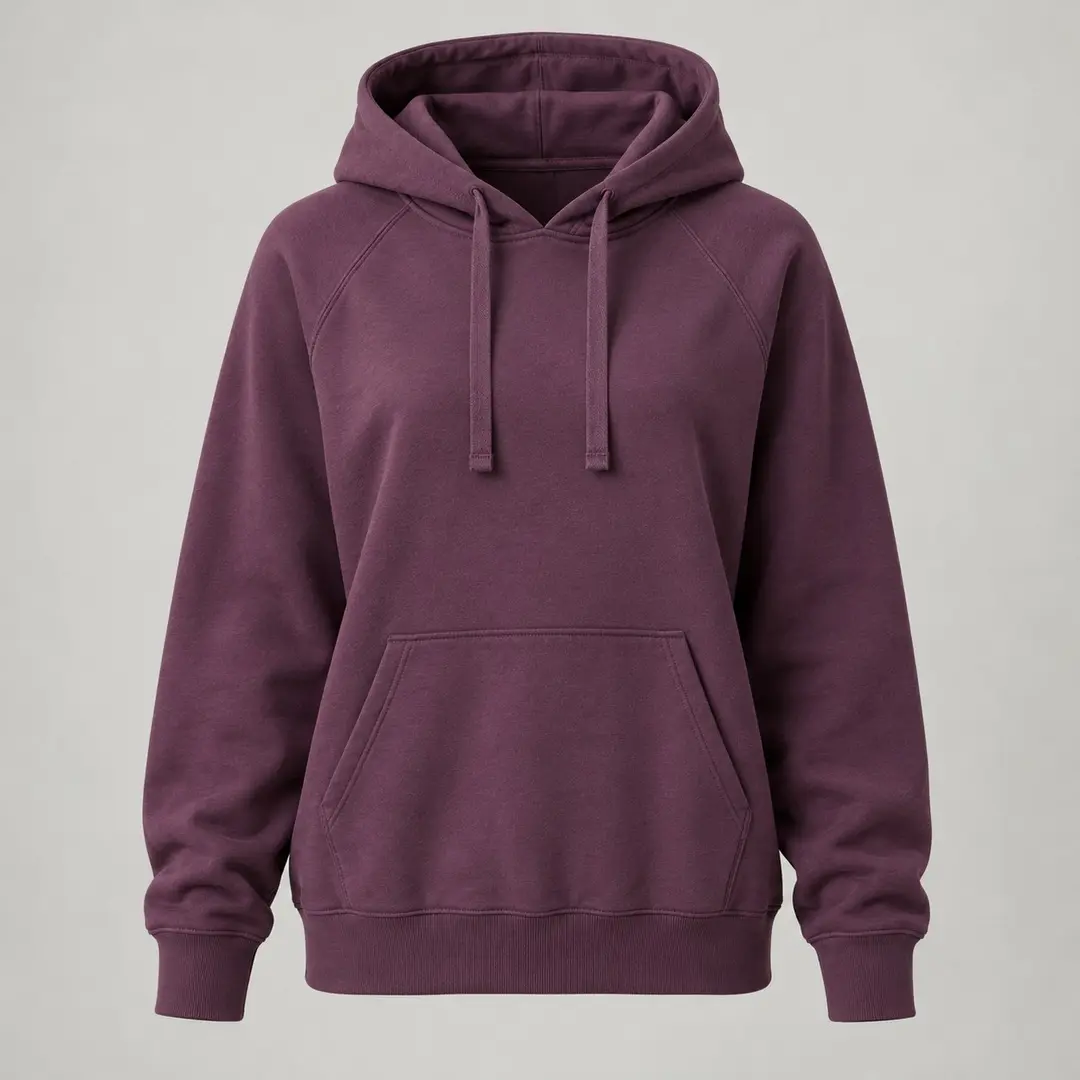 Kowloon Raglan Hoodie in Plum