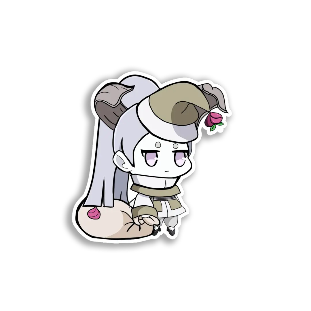 Chibi Ram Girl Character Sticker