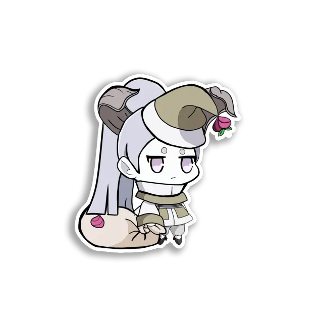 Chibi-Widdermädchen-Charakter Sticker