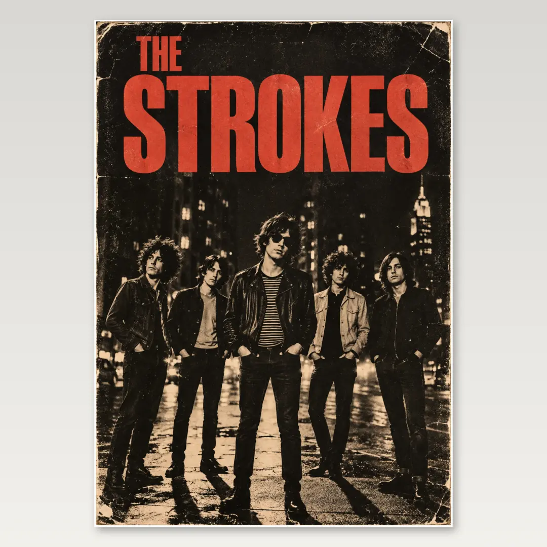 The Strokes A4 Poster