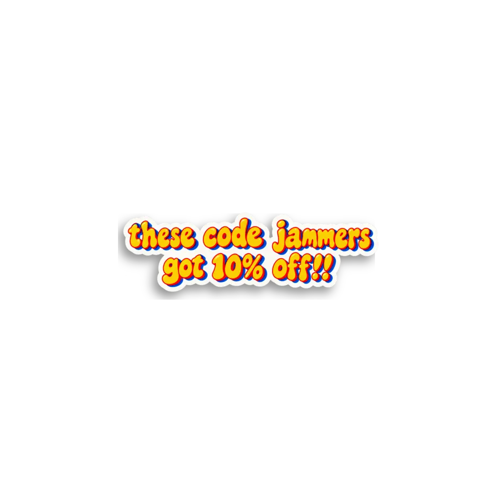 Code Jammers Zitat-Sticker