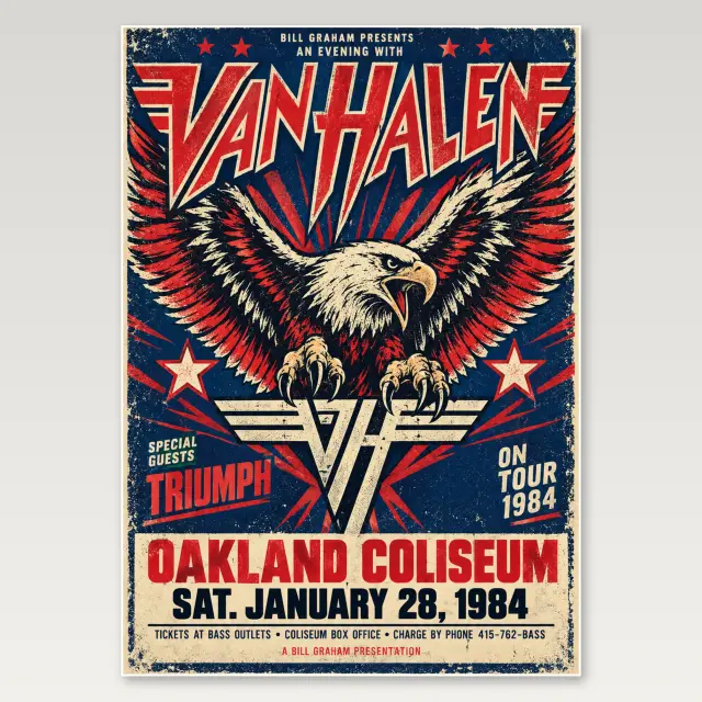 Van Halen Eagle Poster A4 Poster