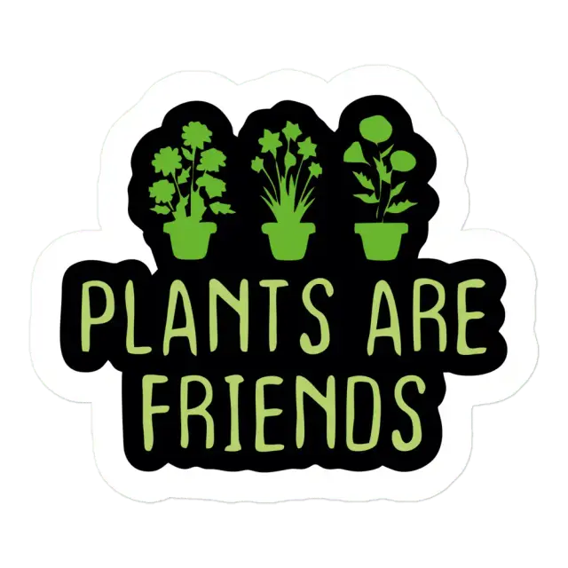 Pegatina Las plantas son amigas