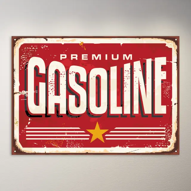Vintage Poster | Gasoline Sign Poster