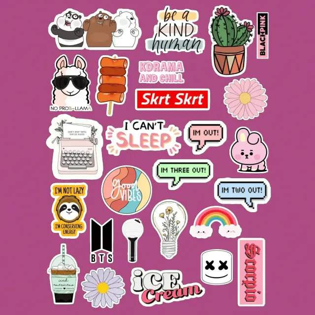 Pegatinas de Kpop