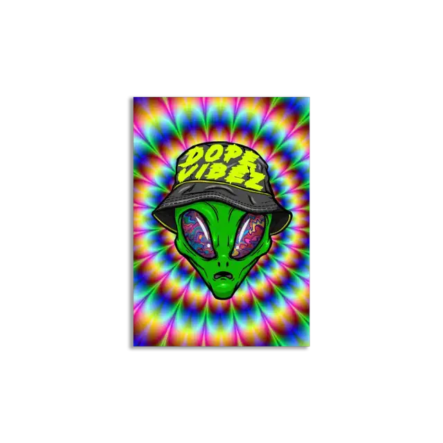 Dope Vibez Alien Sticker