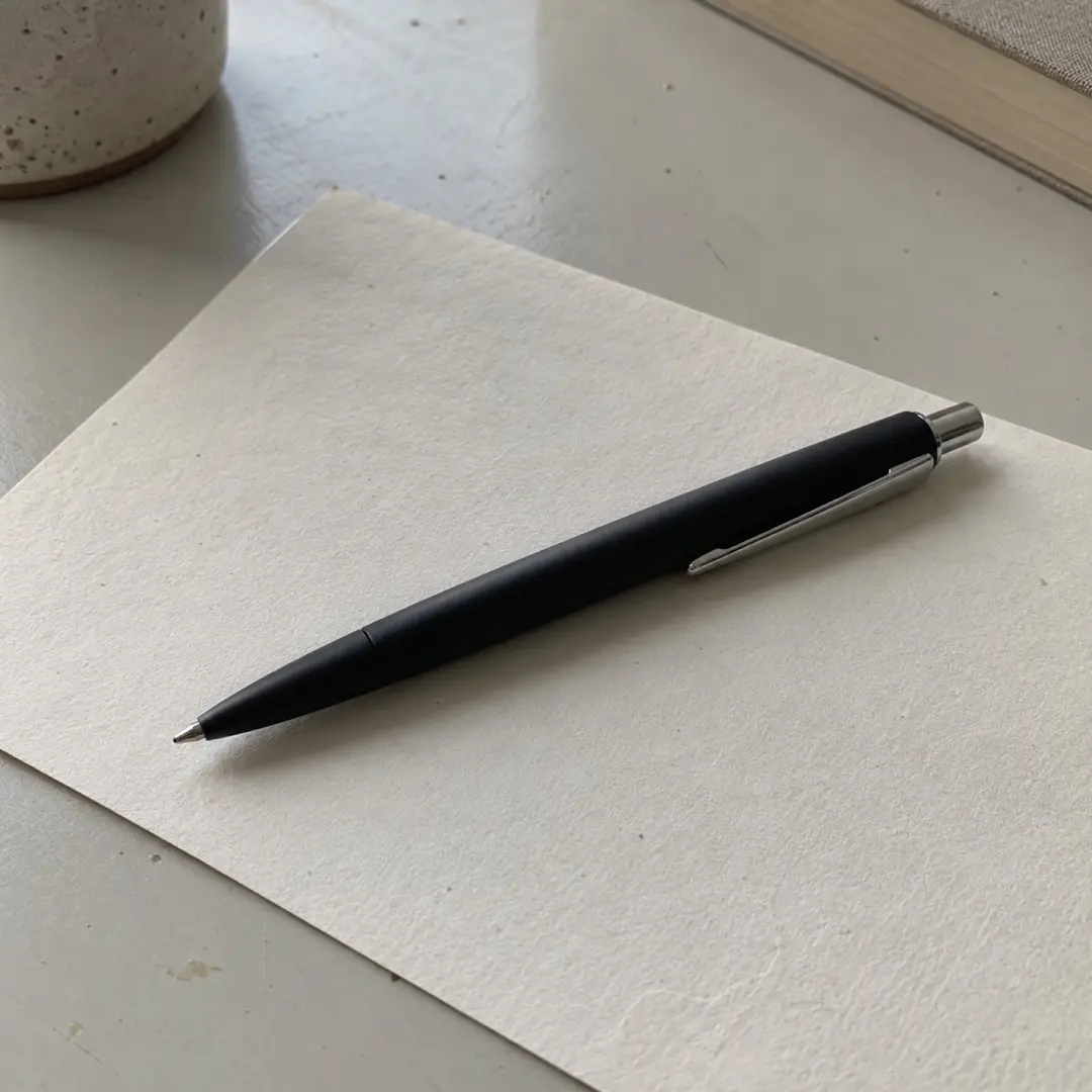 霧面黑原子筆