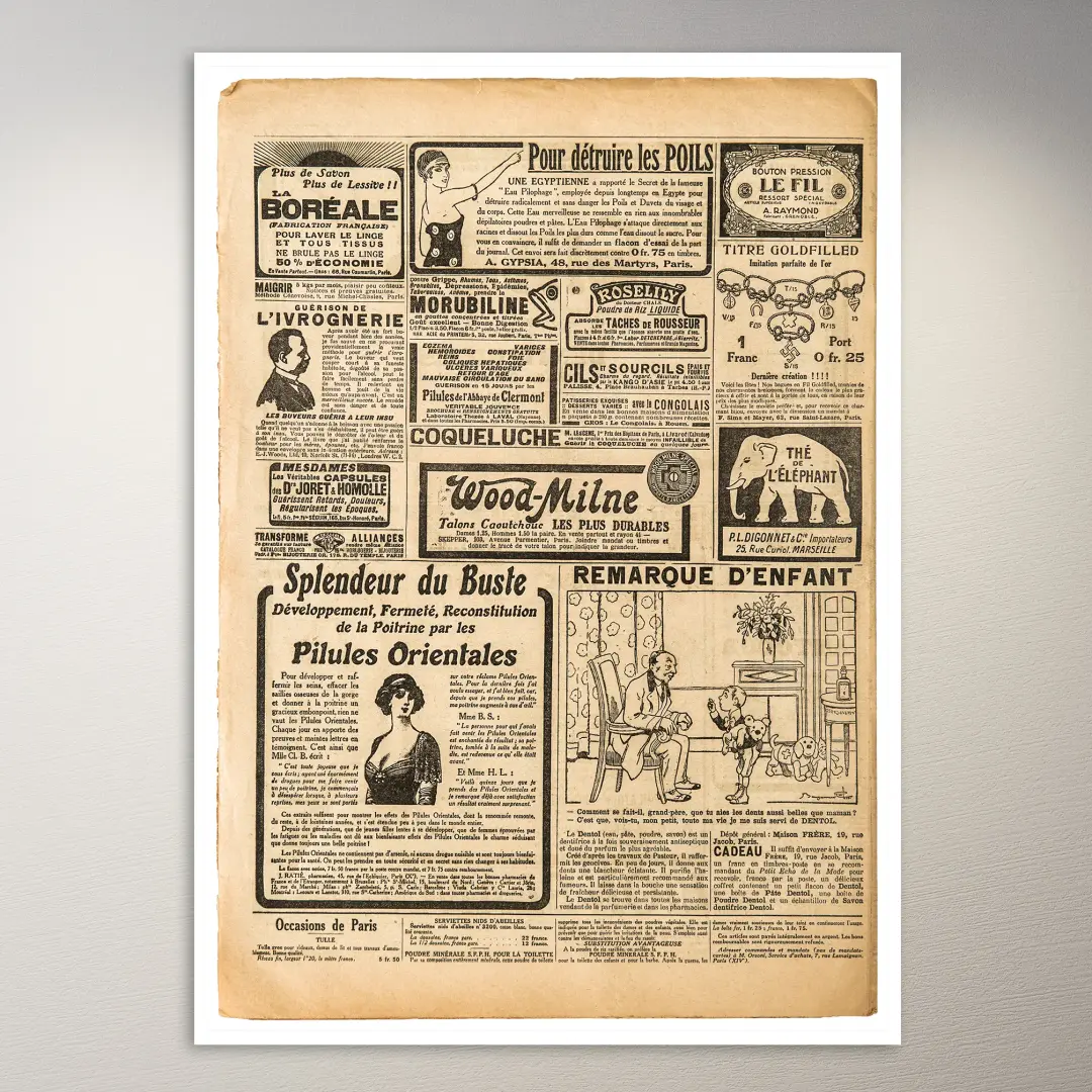 Vintage Zeitungsdesign-Poster