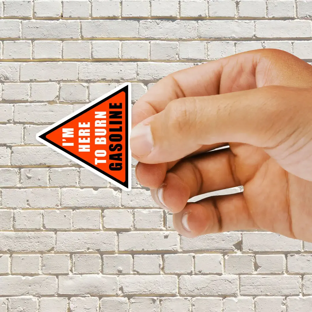 Benzin Gefahr Sticker