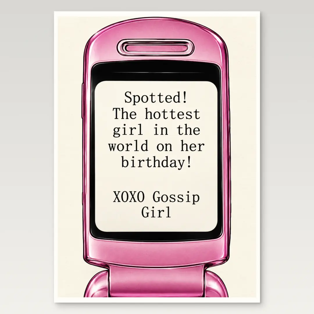 Birthday Gossip Girl Poster
