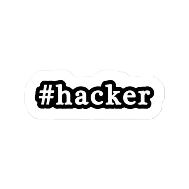 #Hacker Sticker