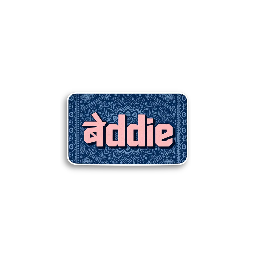 Baddie Marineblau Sticker