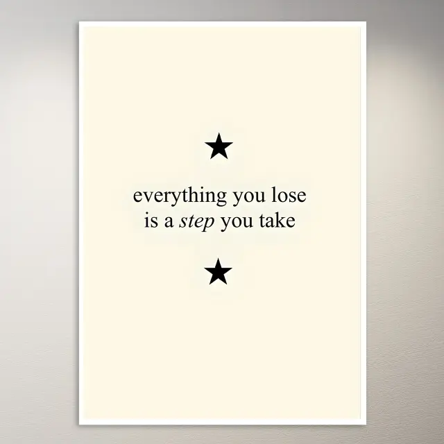 Everything you have is a step you take Taylor Swift Poster | Musik-Poster