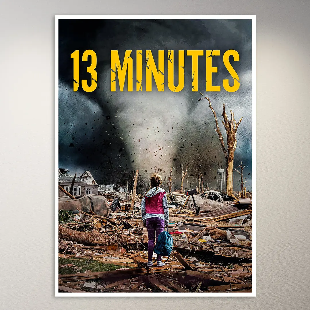 Póster de chica tras el tornado