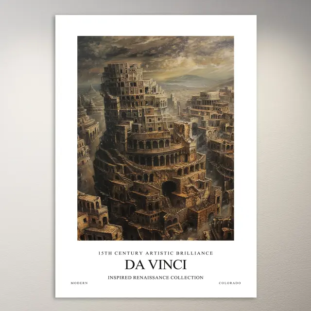 Leonardo da Vinci से प्रेरित पेंटिंग | कला पोस्टर
