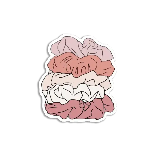 Scrunchies-Sticker