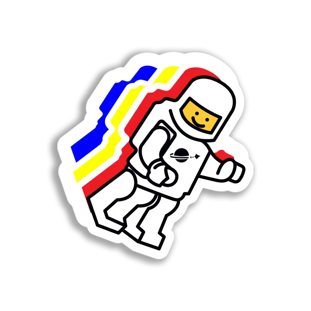 Lego Spaceman Sticker