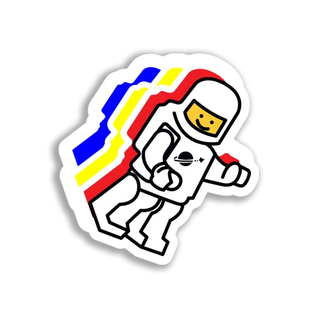 Lego-Raumfahrer-Sticker