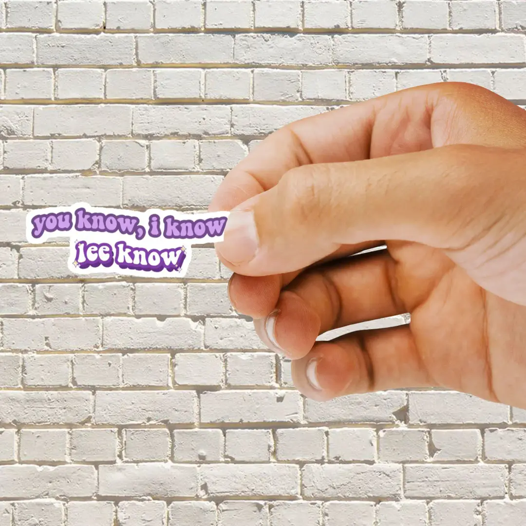 You know, I know, Lee Know Sticker