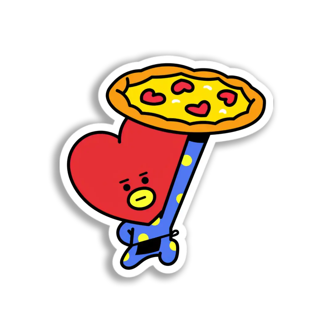 BT21 Pizza Delivery Sticker