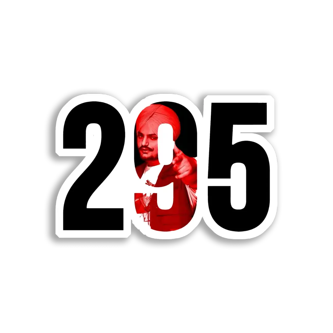 Sidhu Moose Wala 295 Sticker