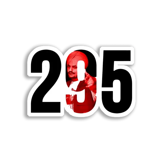 Sidhu Moose Wala 295 Sticker