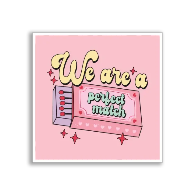 Wir sind ein perfektes Match Sticker