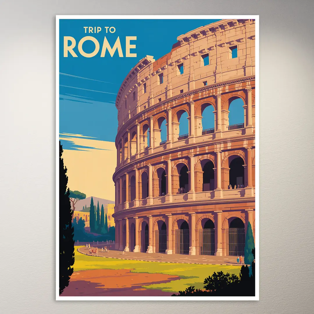 Póster de viaje de Rome