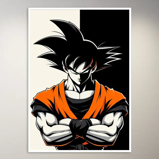 हाथ बाँधे Goku पोस्टर