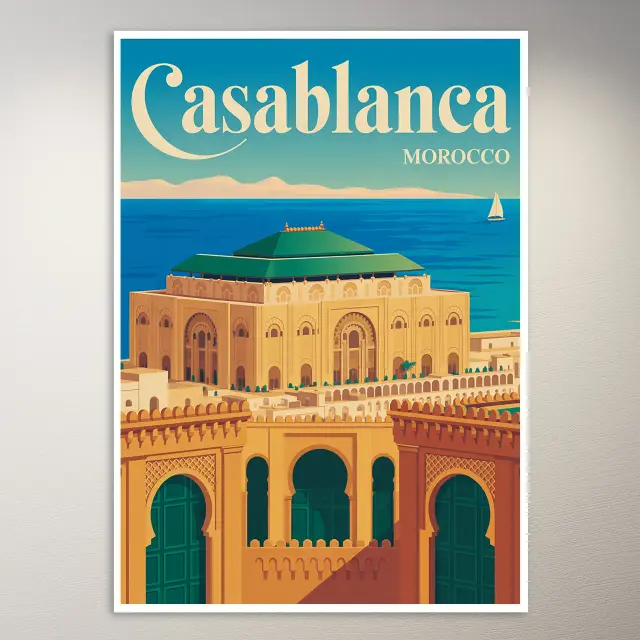 Casablanca Reiseposter