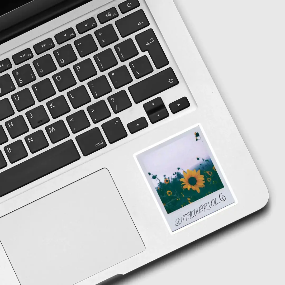Sonnenblumen-Polaroid Sticker