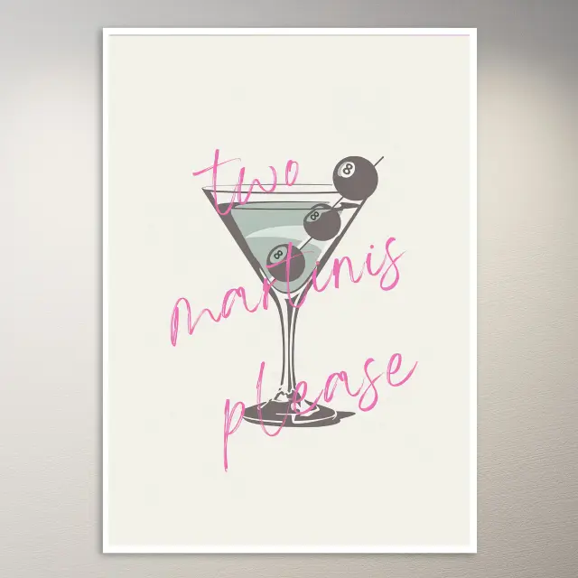 Two Martinis Please Poster