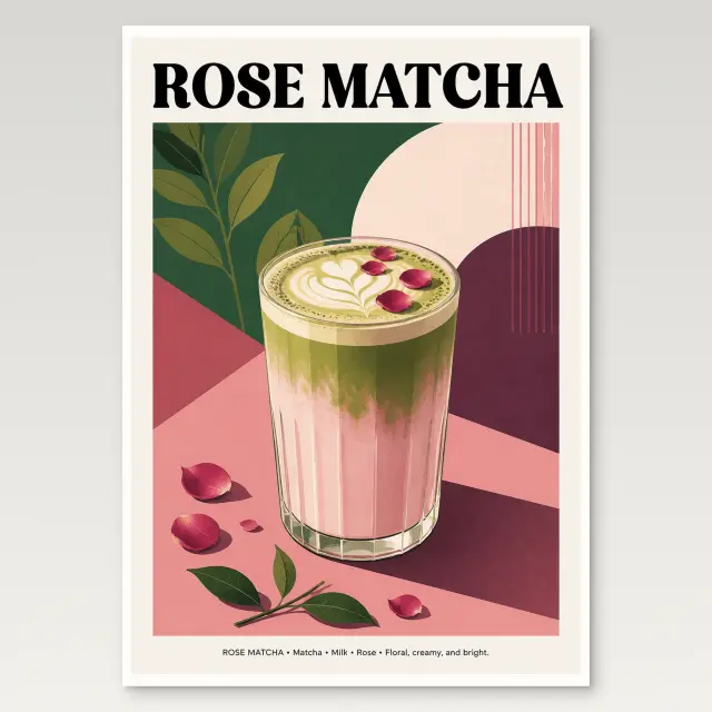 Rose Matcha Poster