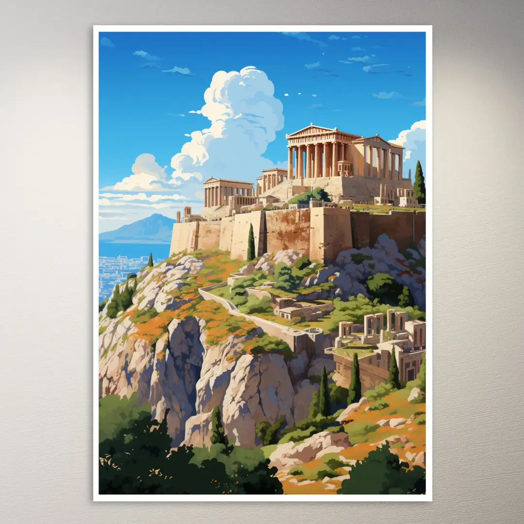 Póster de la Acrópolis de Athens
