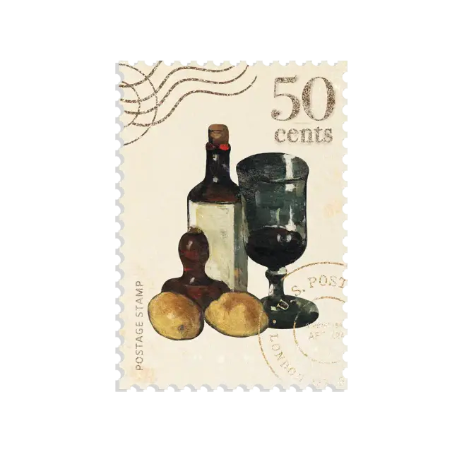 Wein-Briefmarke Sticker