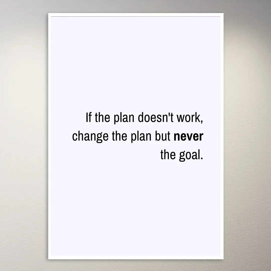 Motivational Quote Wall Poster