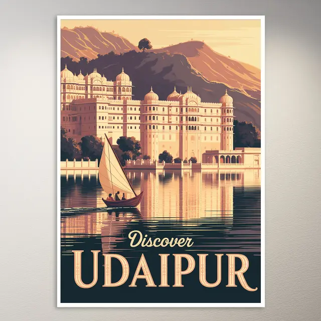 Udaipur Reiseposter