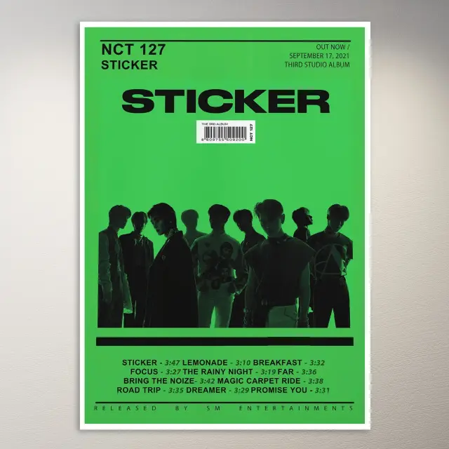 NCT 127 Album Cover Poster | K-Pop Poster