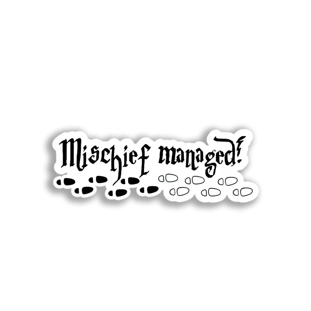 Mischief Managed! Footprints Sticker
